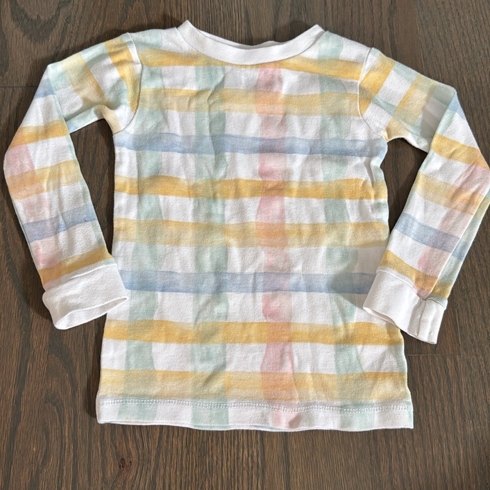 Burt’s Bees Baby Pastel Colored Plaid Organic Cotton Pajamas - Picture 4 of 7